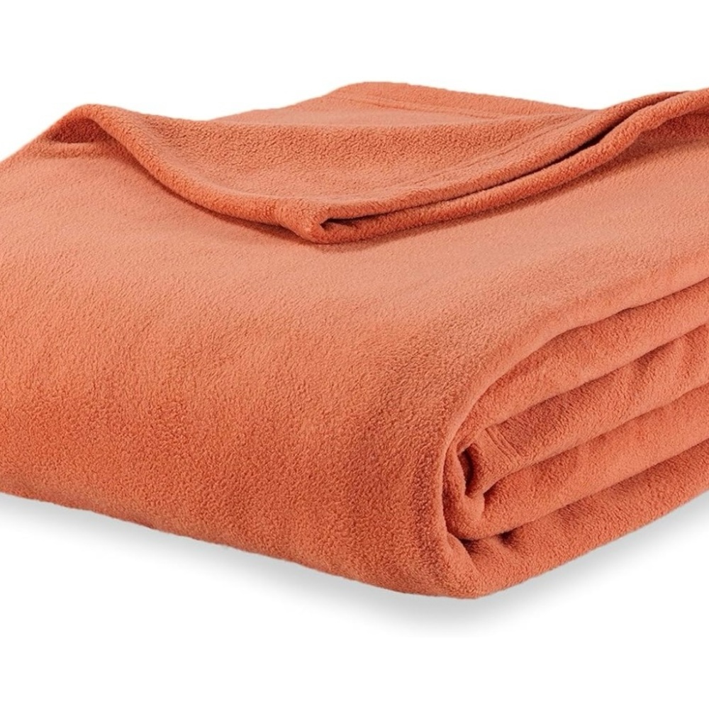 Microfleece X-Twin Size Bed Blanket Amber Glow Lightweight Soft Breathable Plush